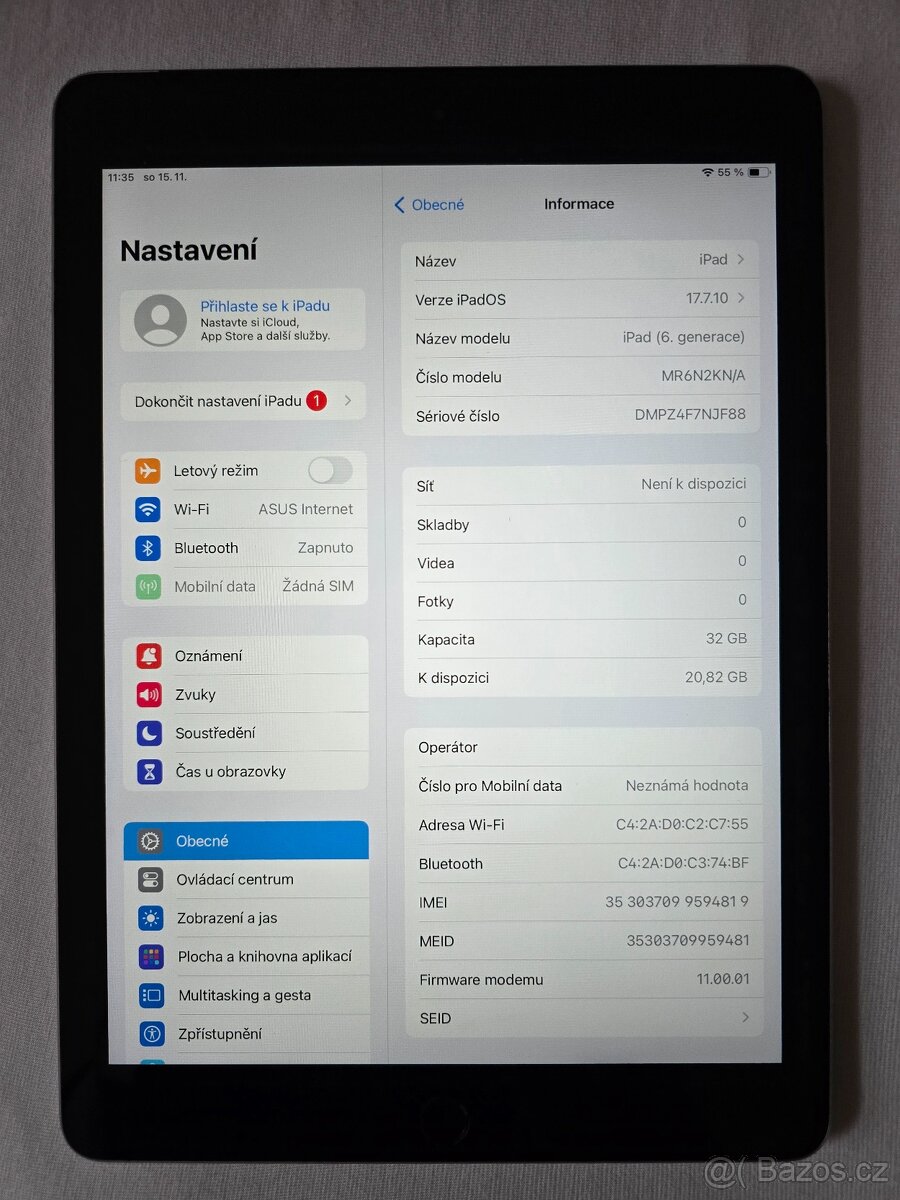 Pad 9.7" 32GB + Cellular (6. gen - 2018) Vesmírně šedá - 6