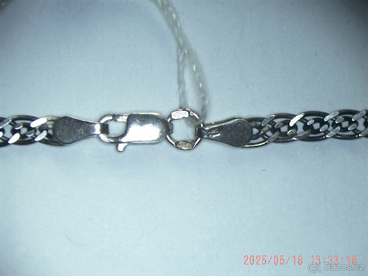 Stříbrný řetízek Nonna 60cm 8.61g ryzosti 925 Dopr.ZDARMA - 6