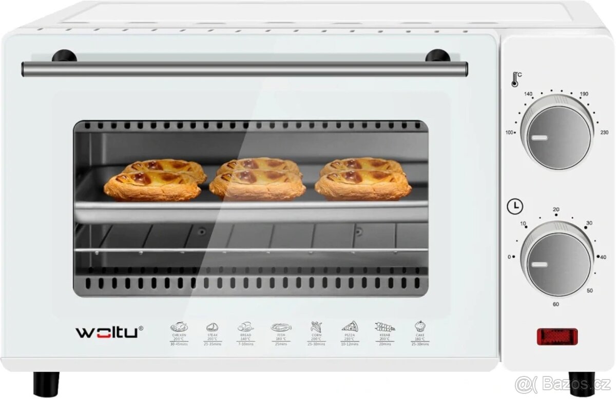 WOLTU mini trouba 10 l,trouba na pizzu, 100-230 °C - 6