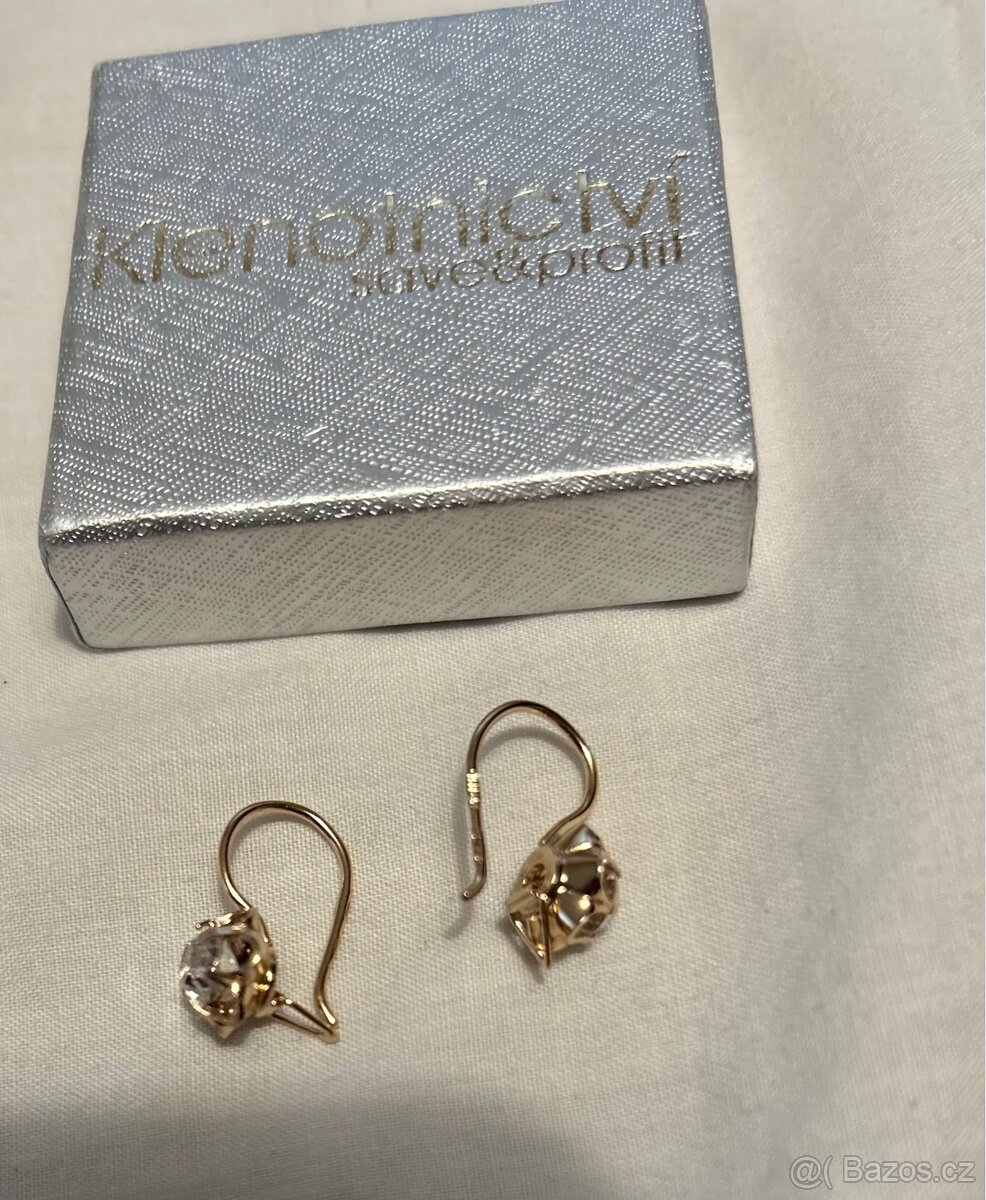 Náušnice pozlacené - 6