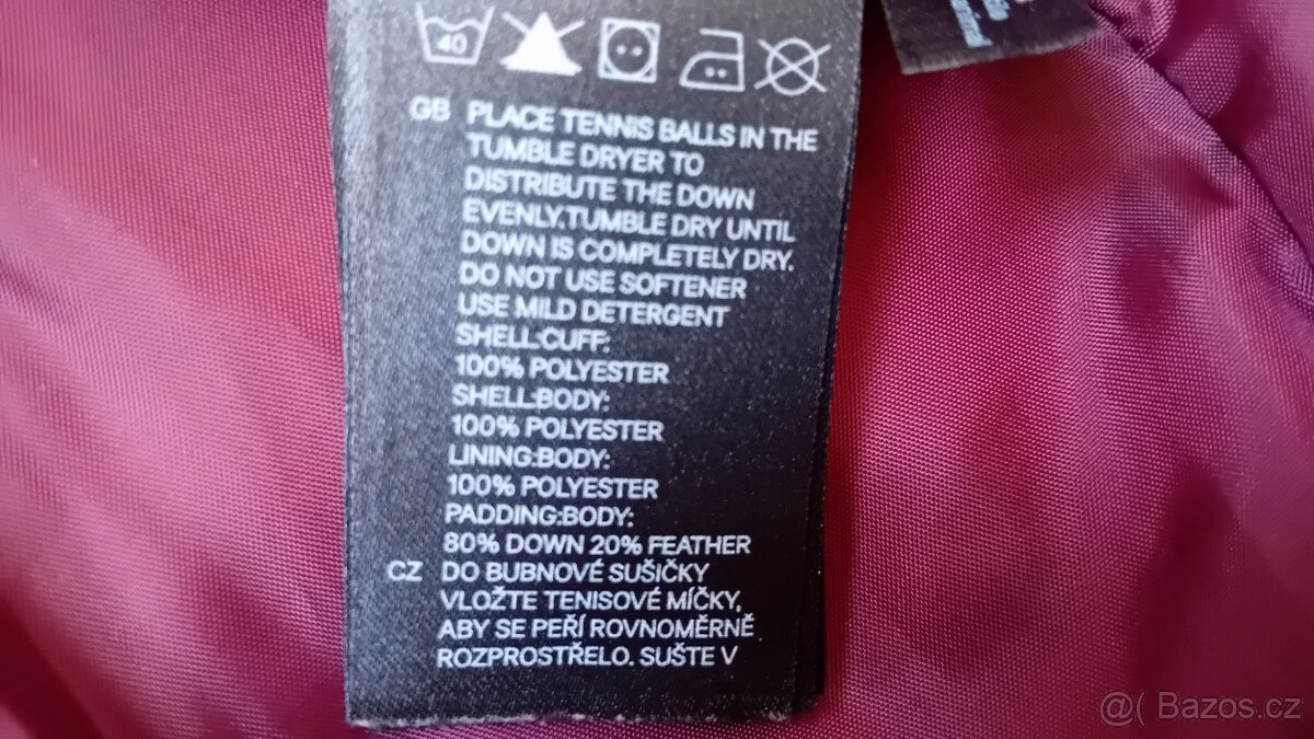 dámská nová péřová bunda s kapucí vel. S zn. H+M - 6