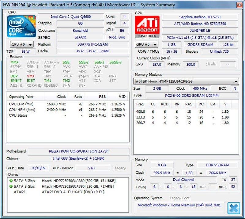 Sapphire AMD Radeon HD 5750 1GB GDDR5, DX11 - 6