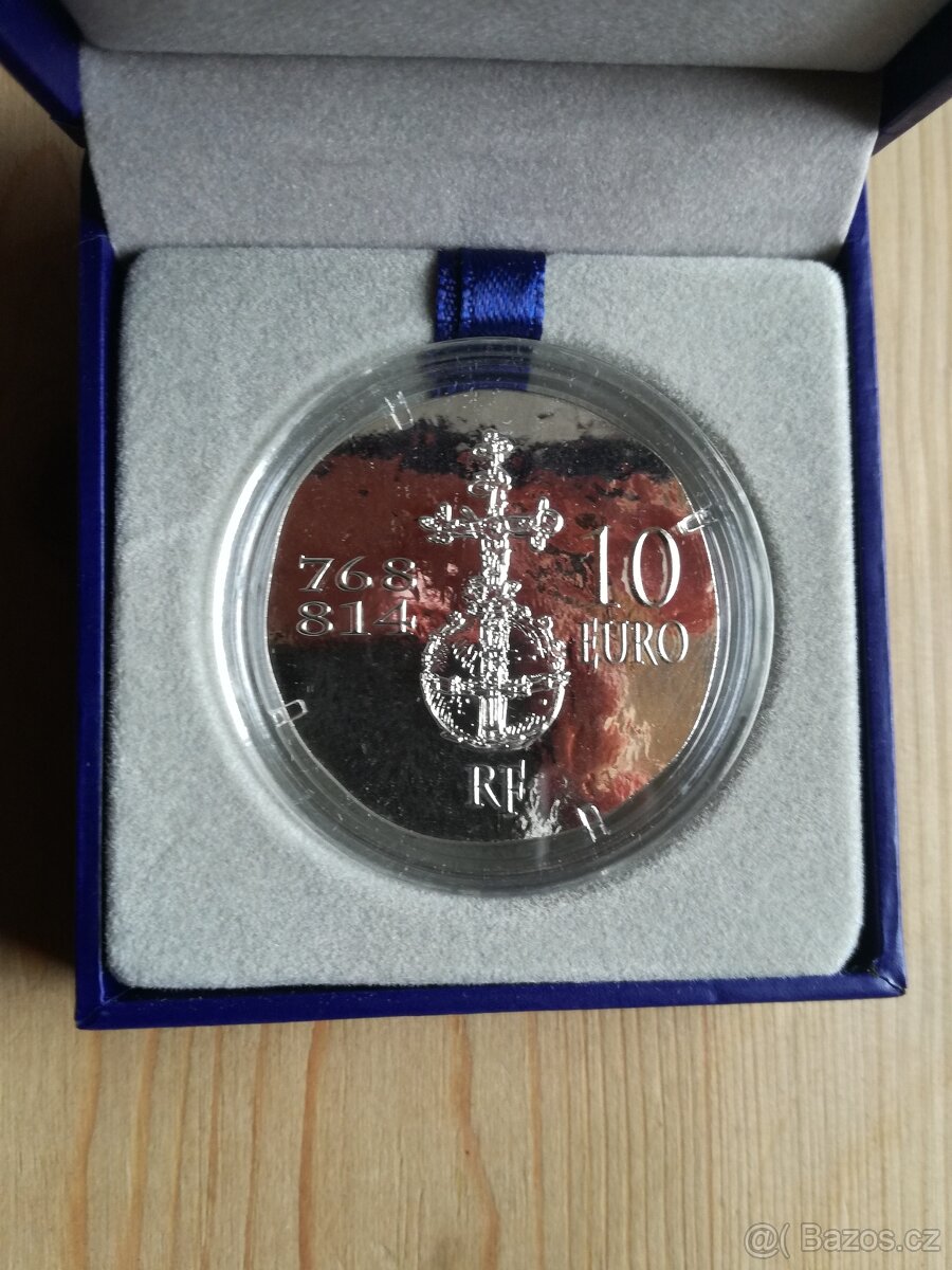 2011 stříbrná mince 10 Euro 2011 Karel Veliký - 6