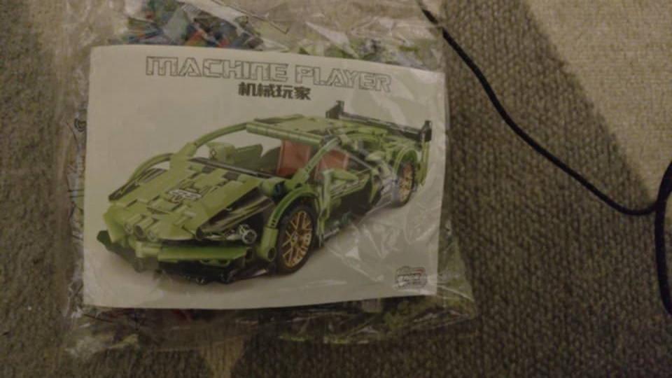 NOVÁ stavebnice závodní auto 452 dílků,délka 26,5 cm - 6