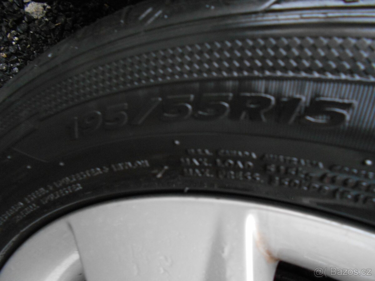 škoda-fabie,roomster atd orig alu kola včet obutí 195/55/15 - 6