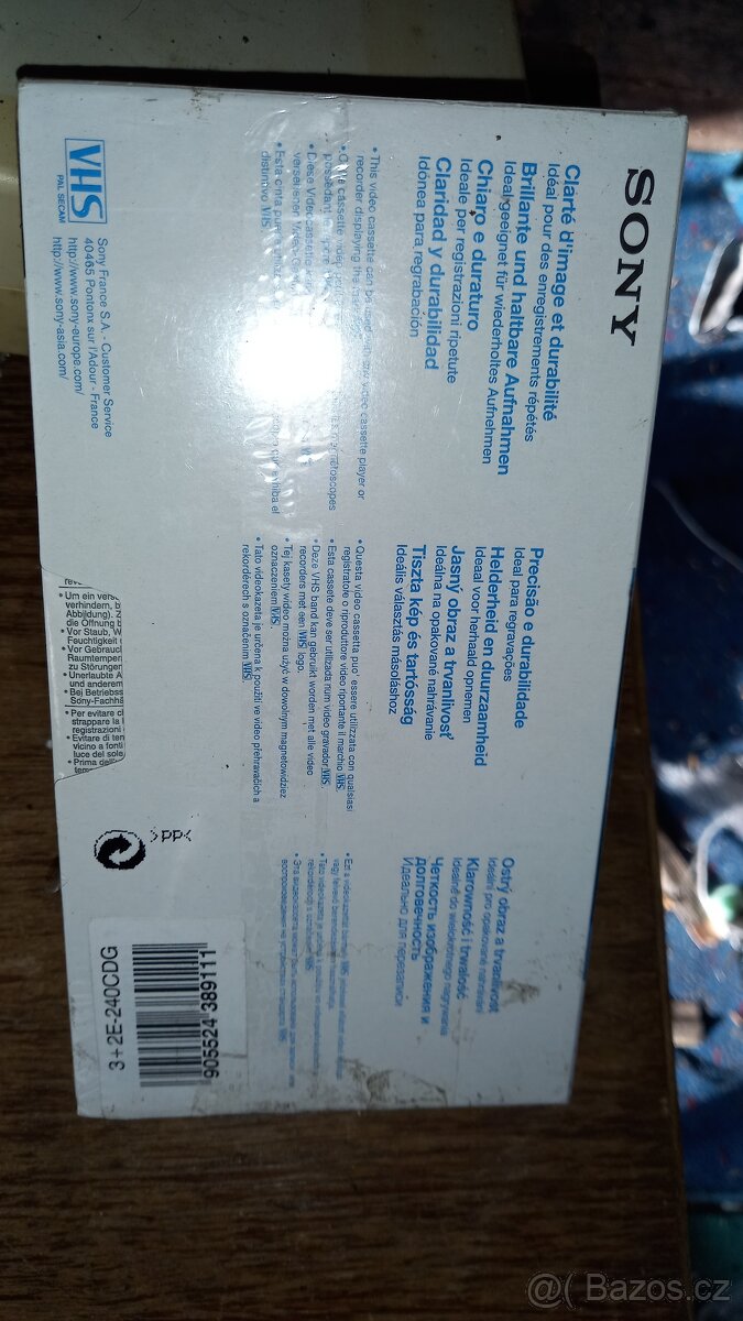 Nové, nerozbalené VHS kazety SONY E-240 CDG Premium - 6