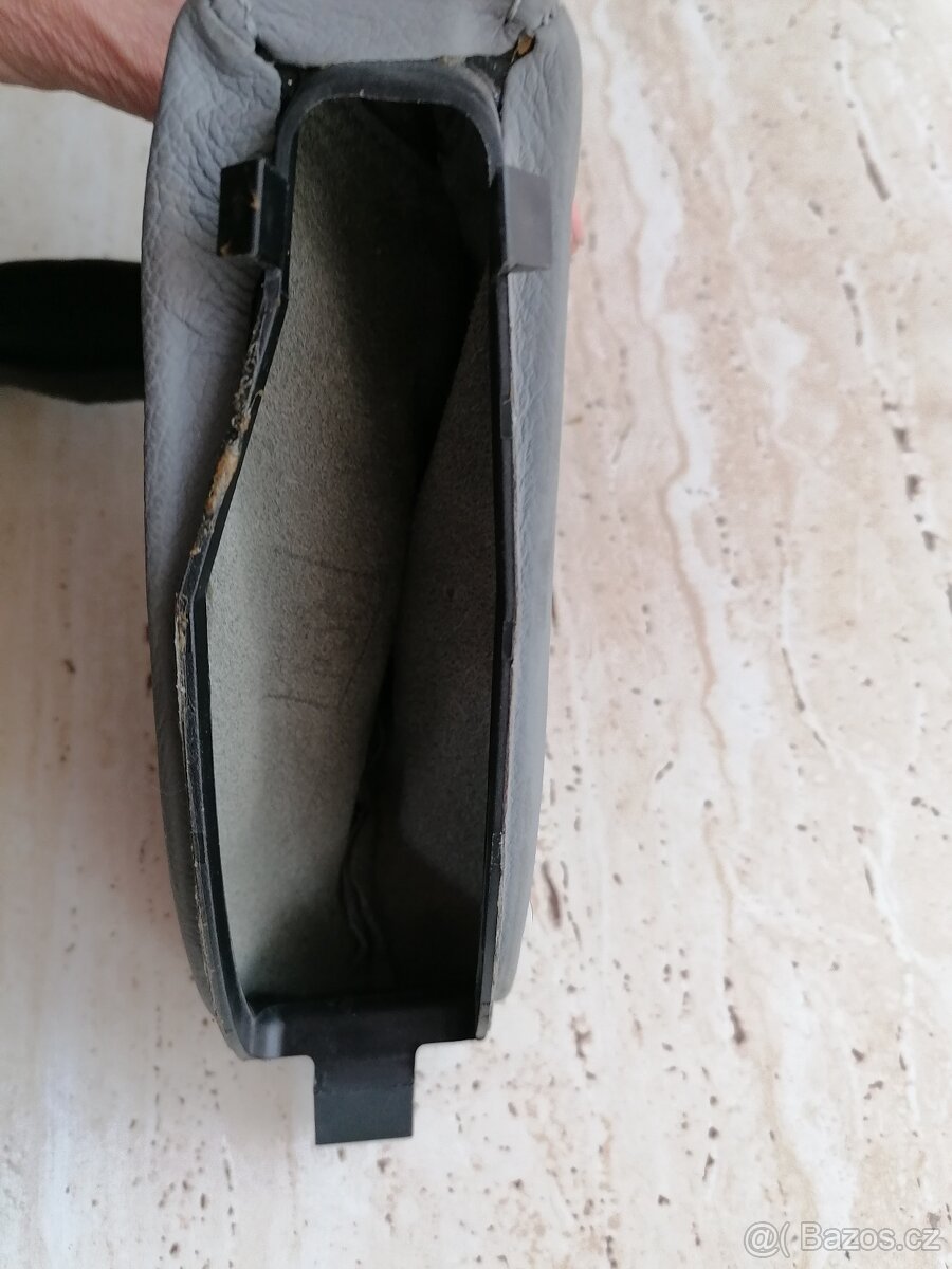 BMW E39 celokožená šedá ruční brzda - 6