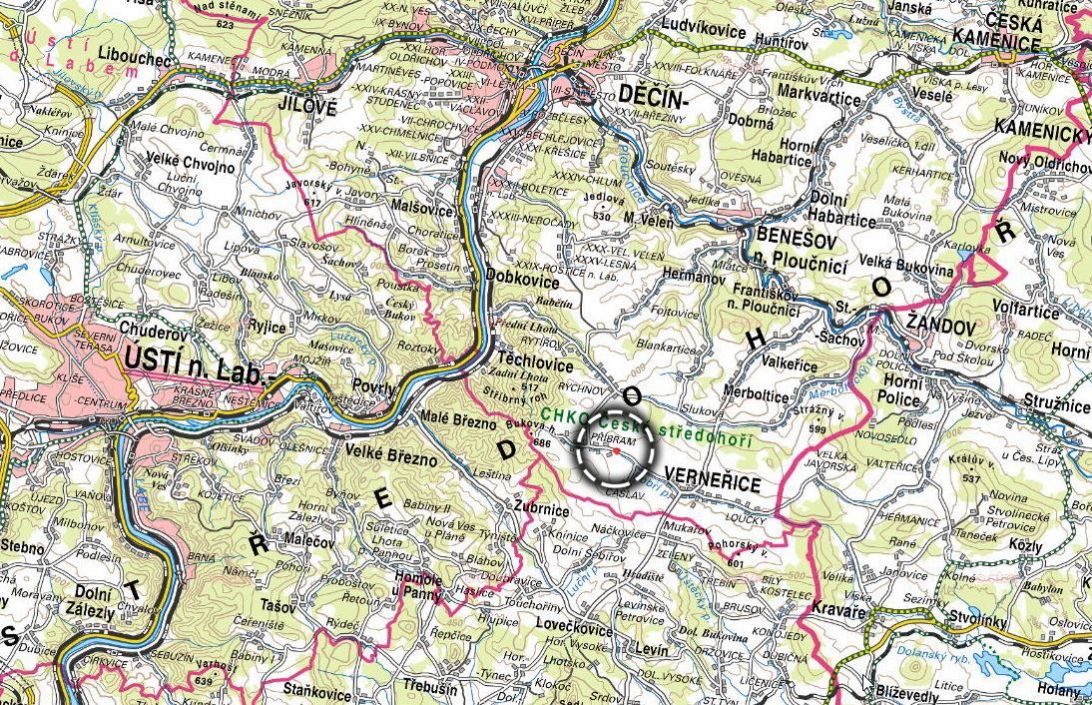 Pozemek, bydlení, prodej, Verneřice, Děčín - 6
