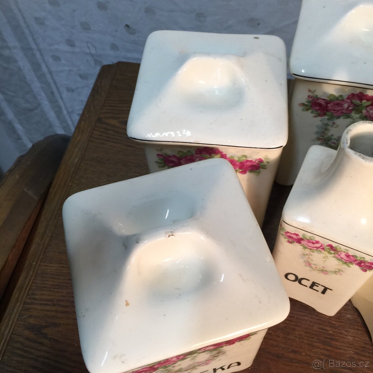 stoleté kořenky - dózy na potraviny - lahev na ocet - olej - 6