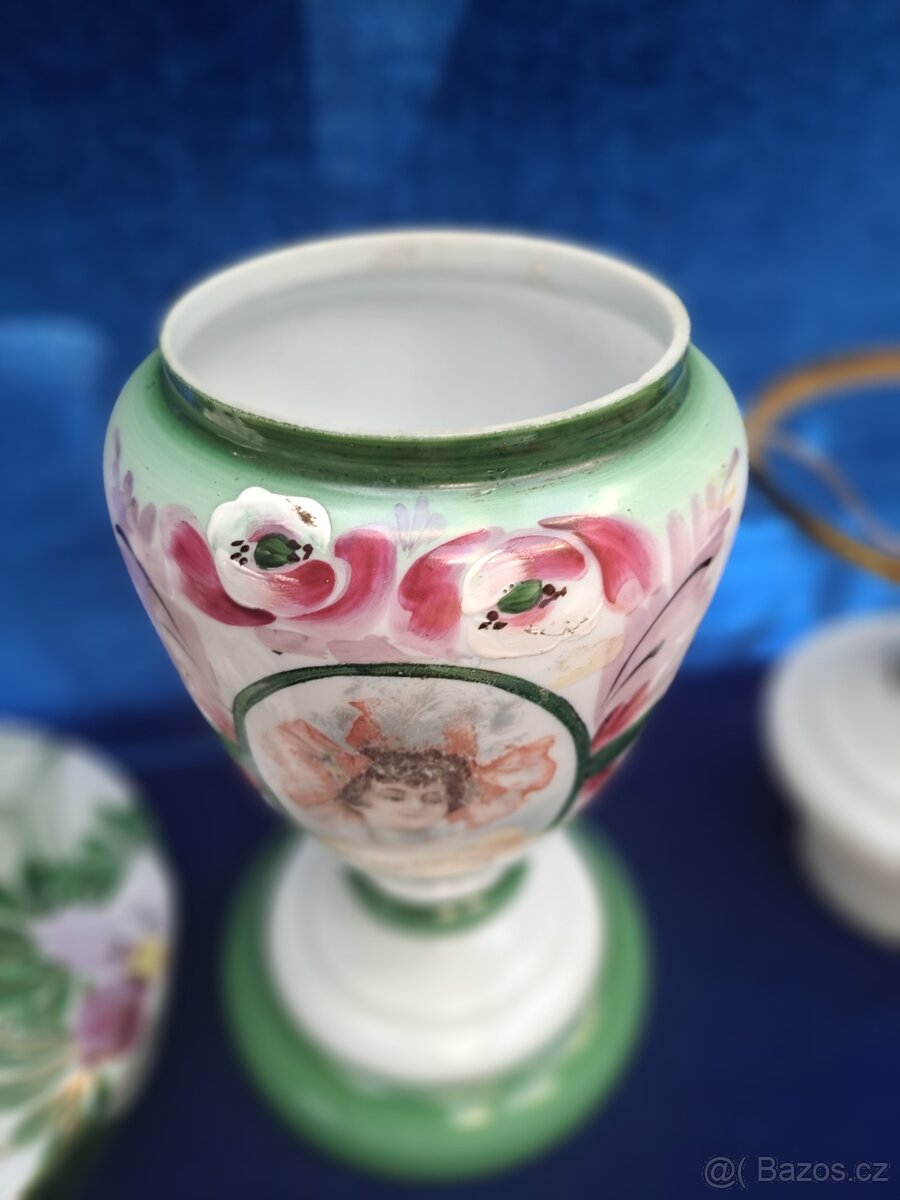 Secesní, petrolejová lampa - 6