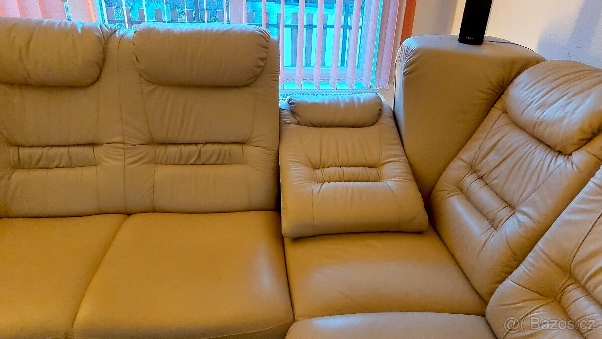 Kožená sedací souprava do U - 6
