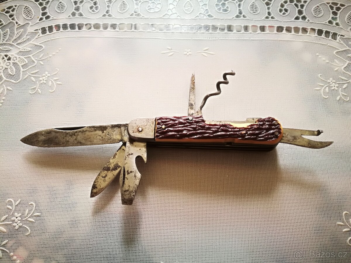 Retro multifunkční lovecký nůž - 6