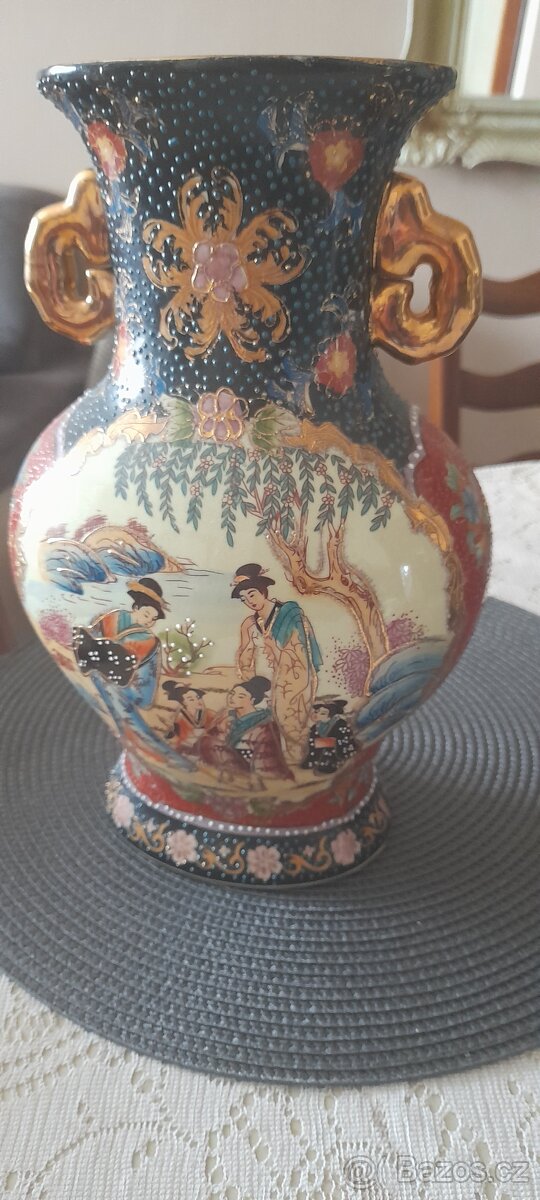 Mohutná porcelánová váza čínská - 6