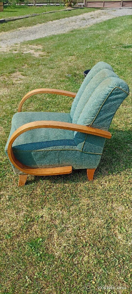 Křeslo Halabala velice solidní - 6