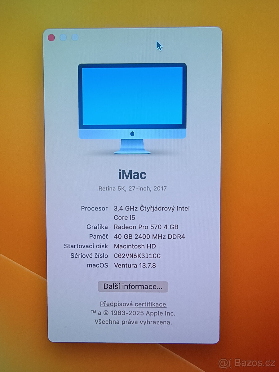 Apple iMac 27" 5K / i5 / 40GB / 2TB SSD / 2017 - 6