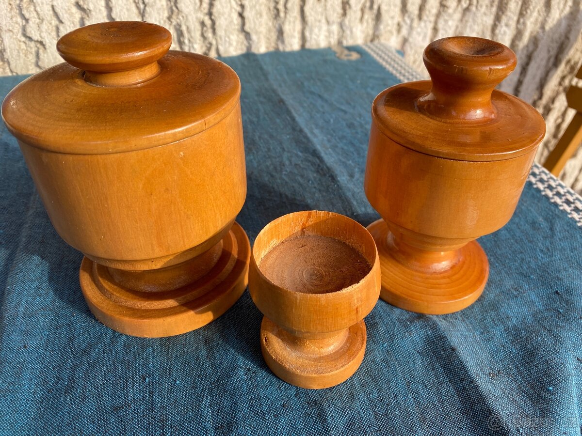 Sada celodřevěných dóz - 6