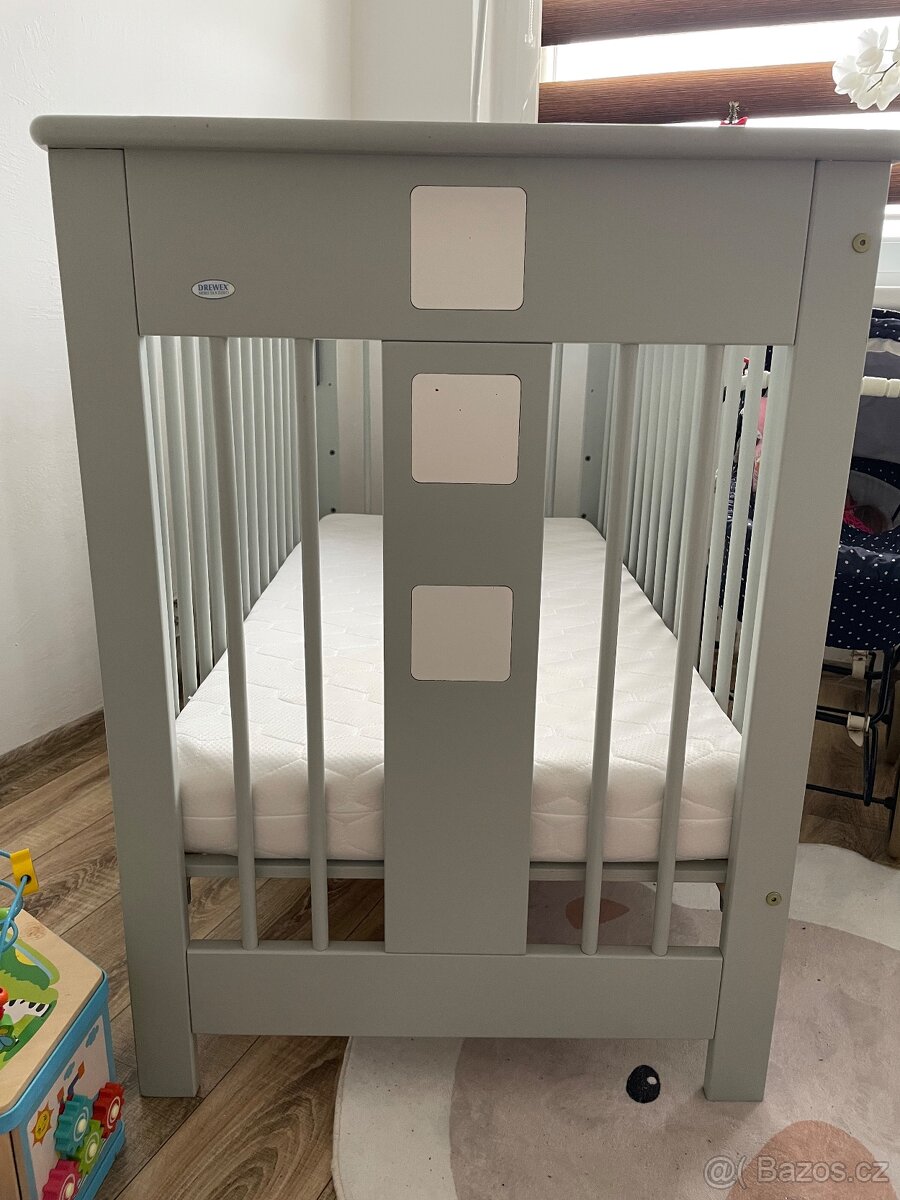 Dětská postýlka DREWEX s matraci - 6