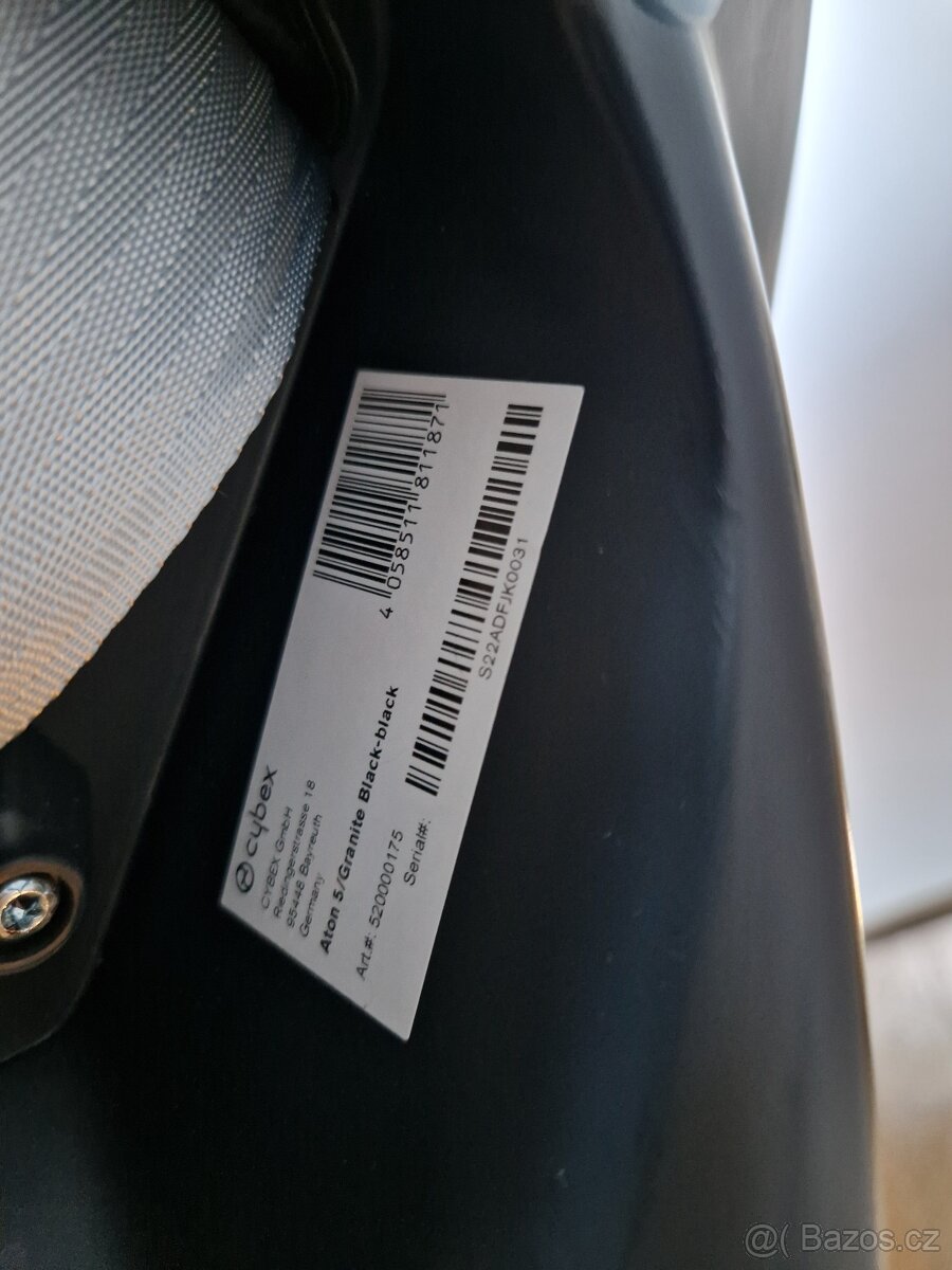 Autosedačka cybex aton 5 top stav - 6