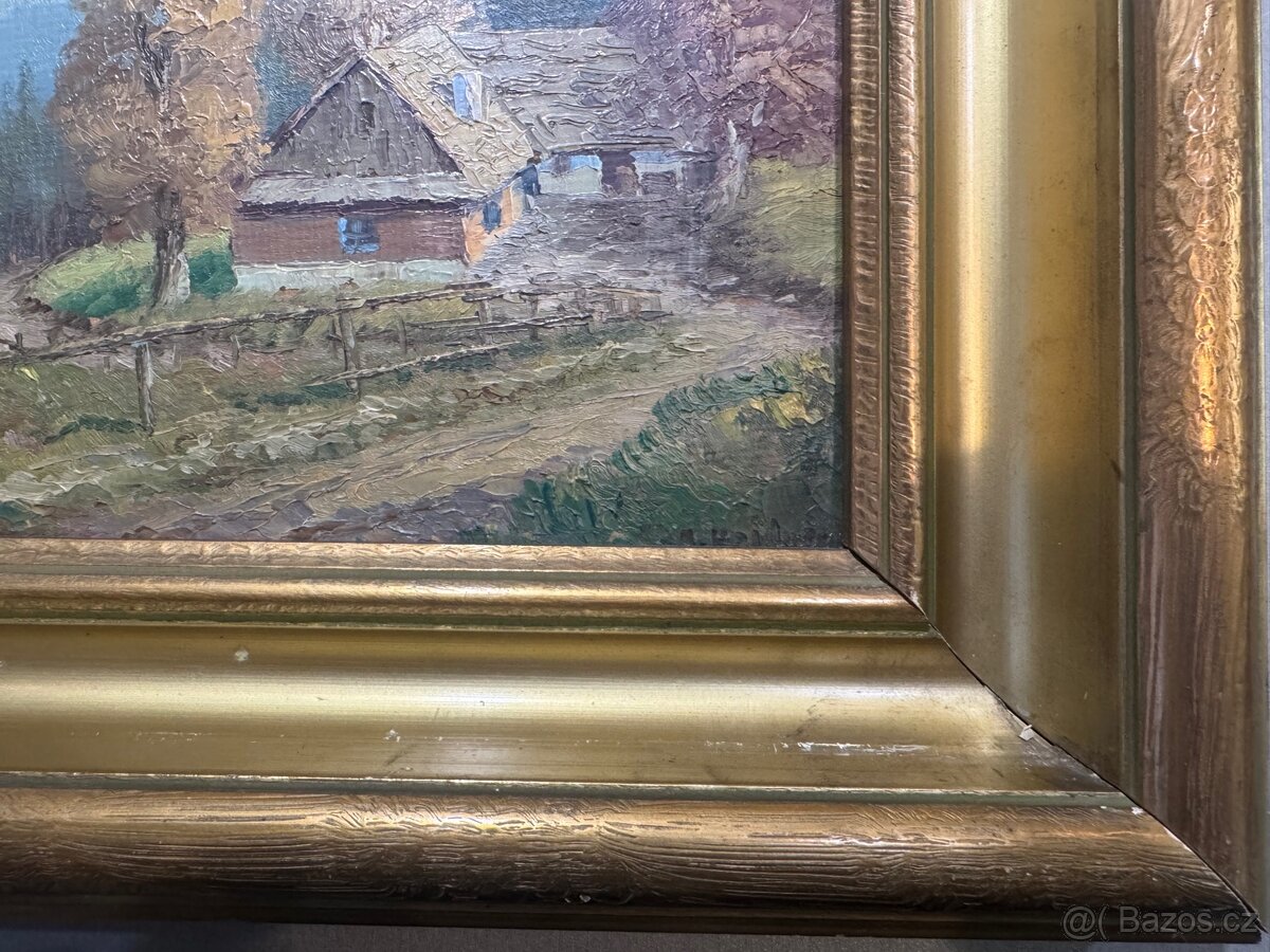 obraz Krajina s chalupou - 6