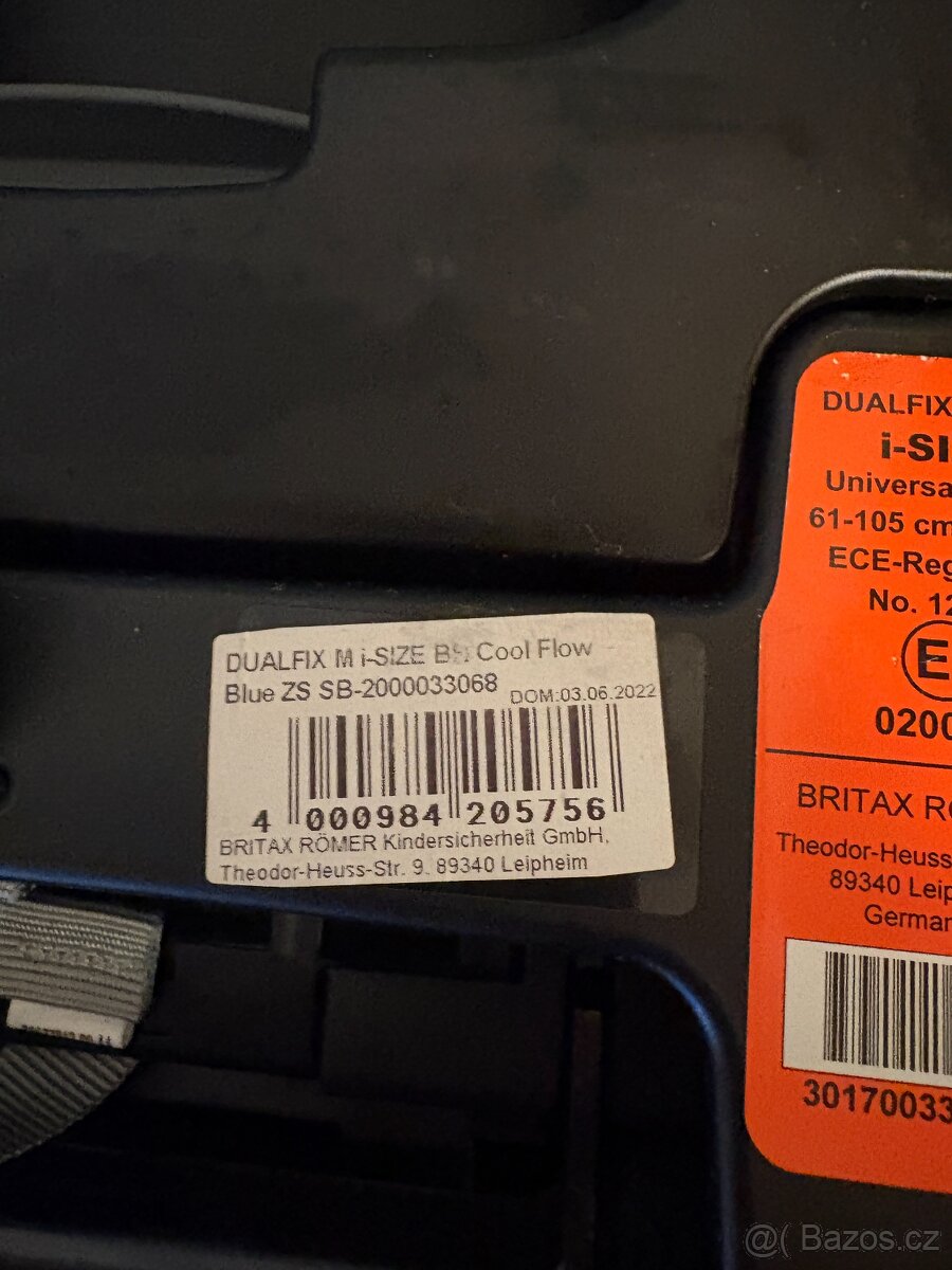 Britax Römer Autosedačka Dualfix M i-Size Cool Flow Blue - 6