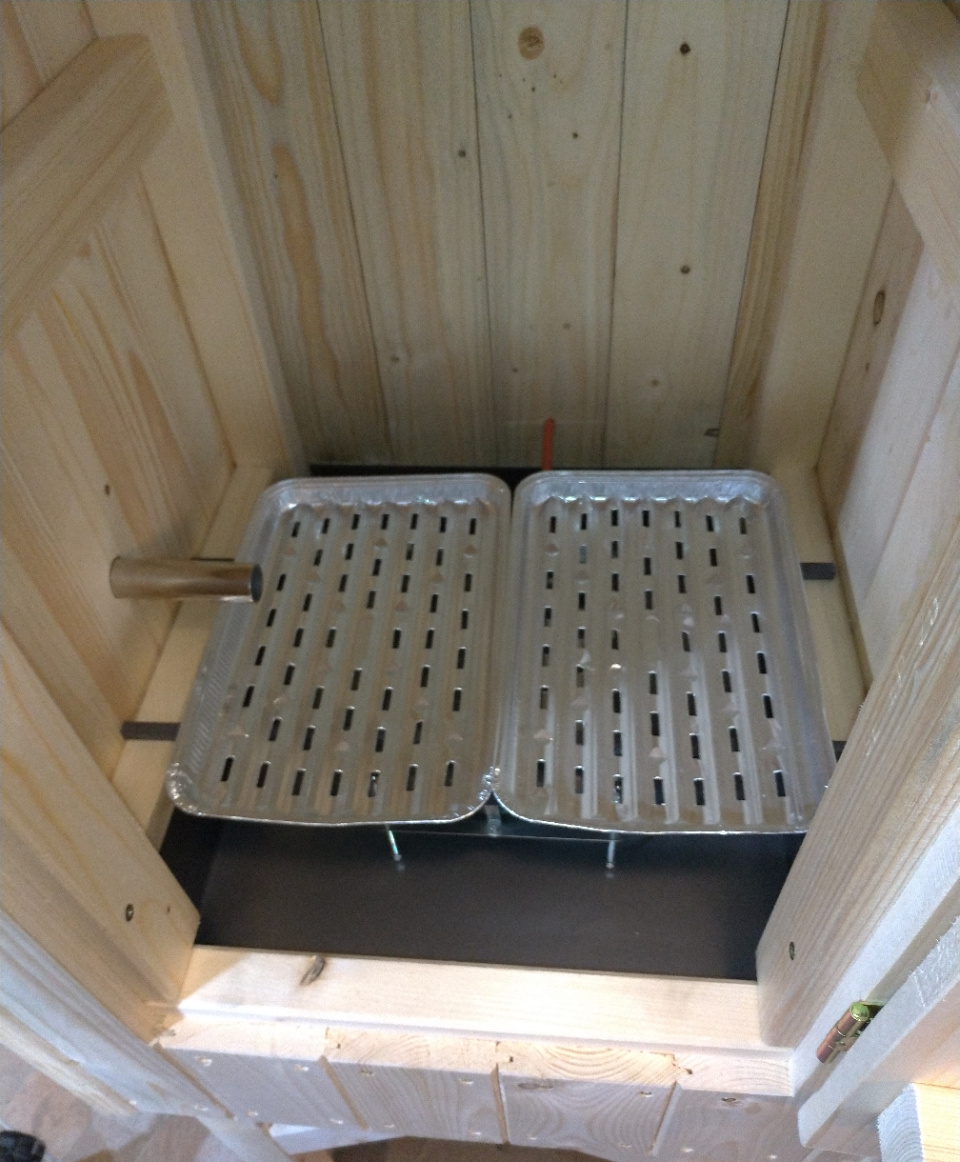 RETRO Elektrická dřevěná udírna s DYMBOXEM - 6