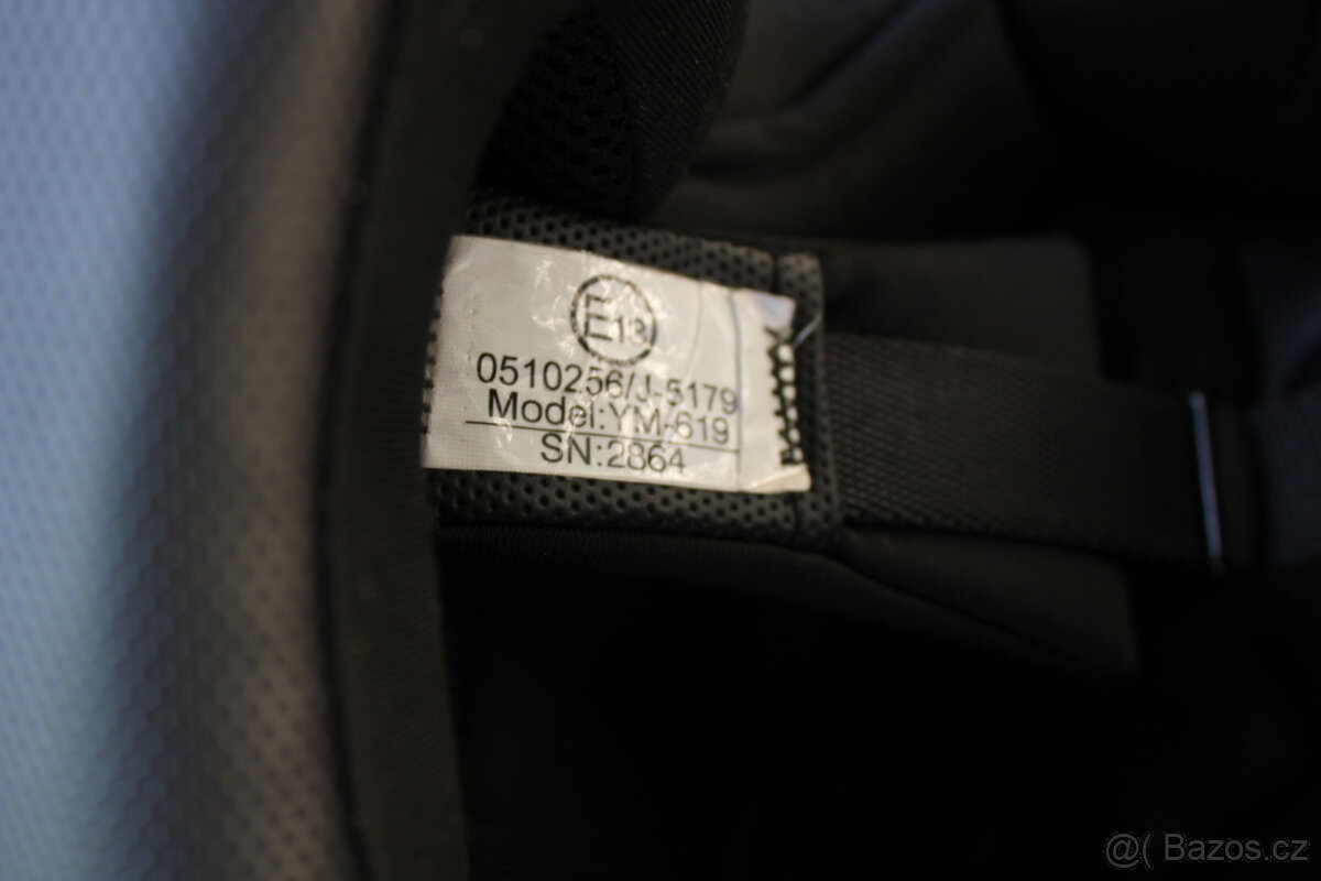 helma, bílá, moto - 6