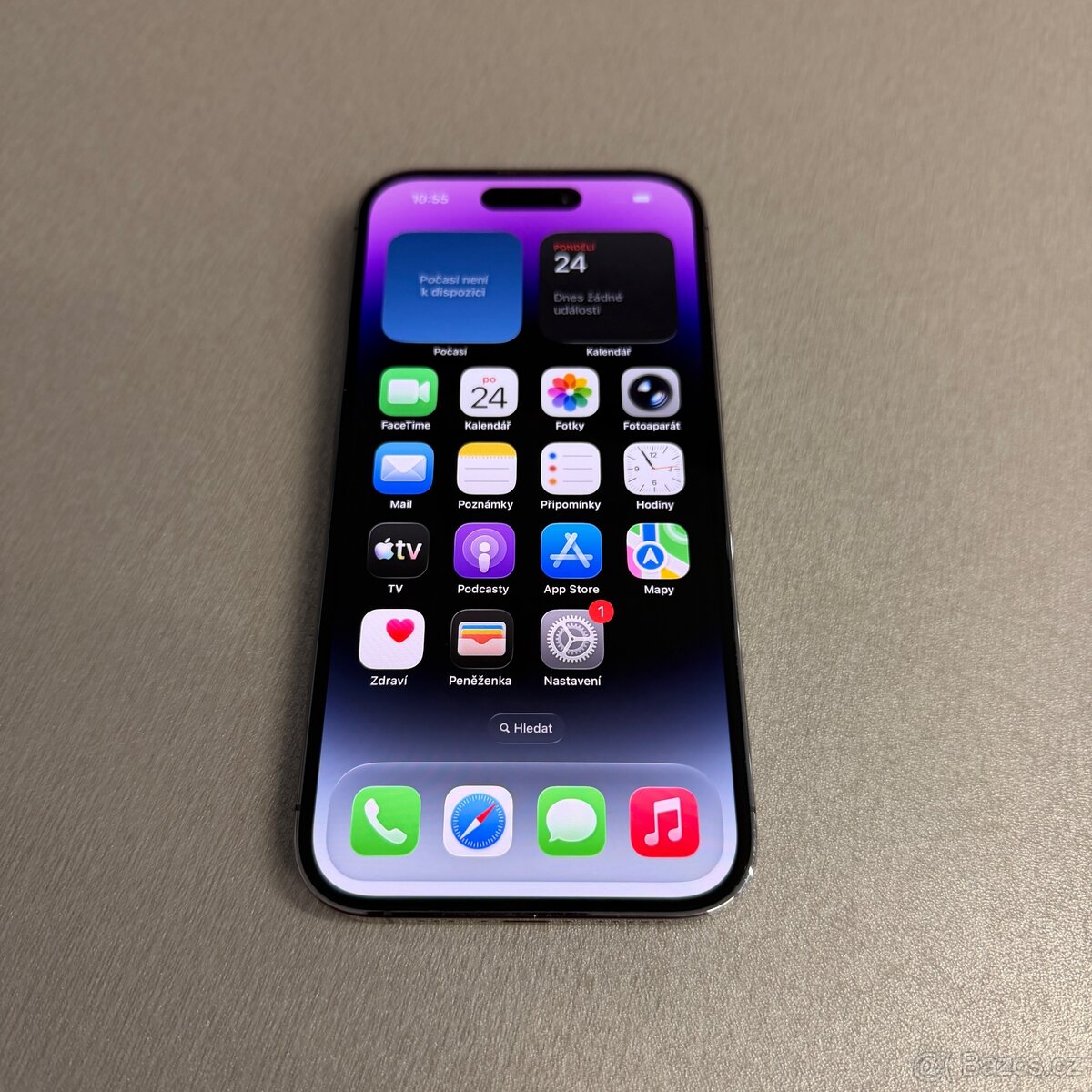 Jako nový iPhone 14 Pro 256GB deep purple, bez škrábance - 6