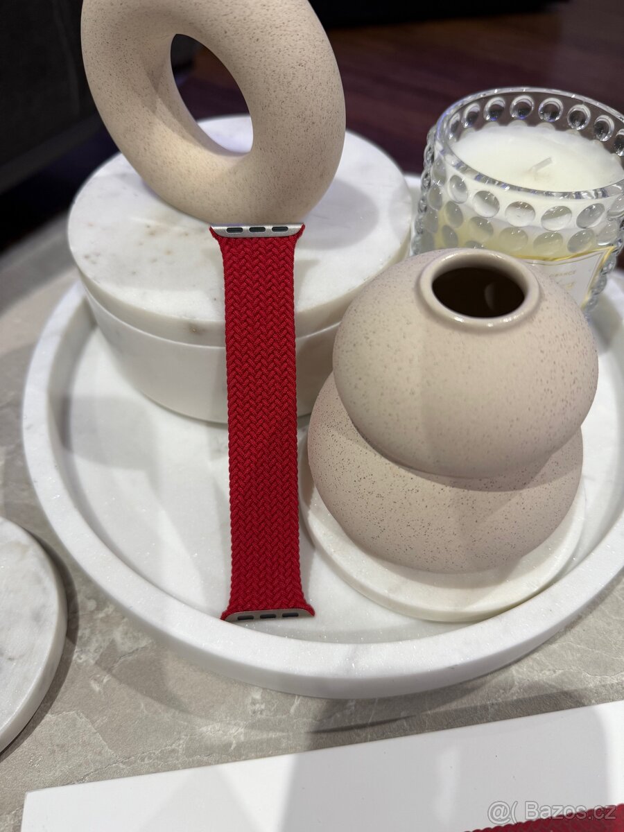 Luxusní, červený pásek na hodinky Apple Watch - 6