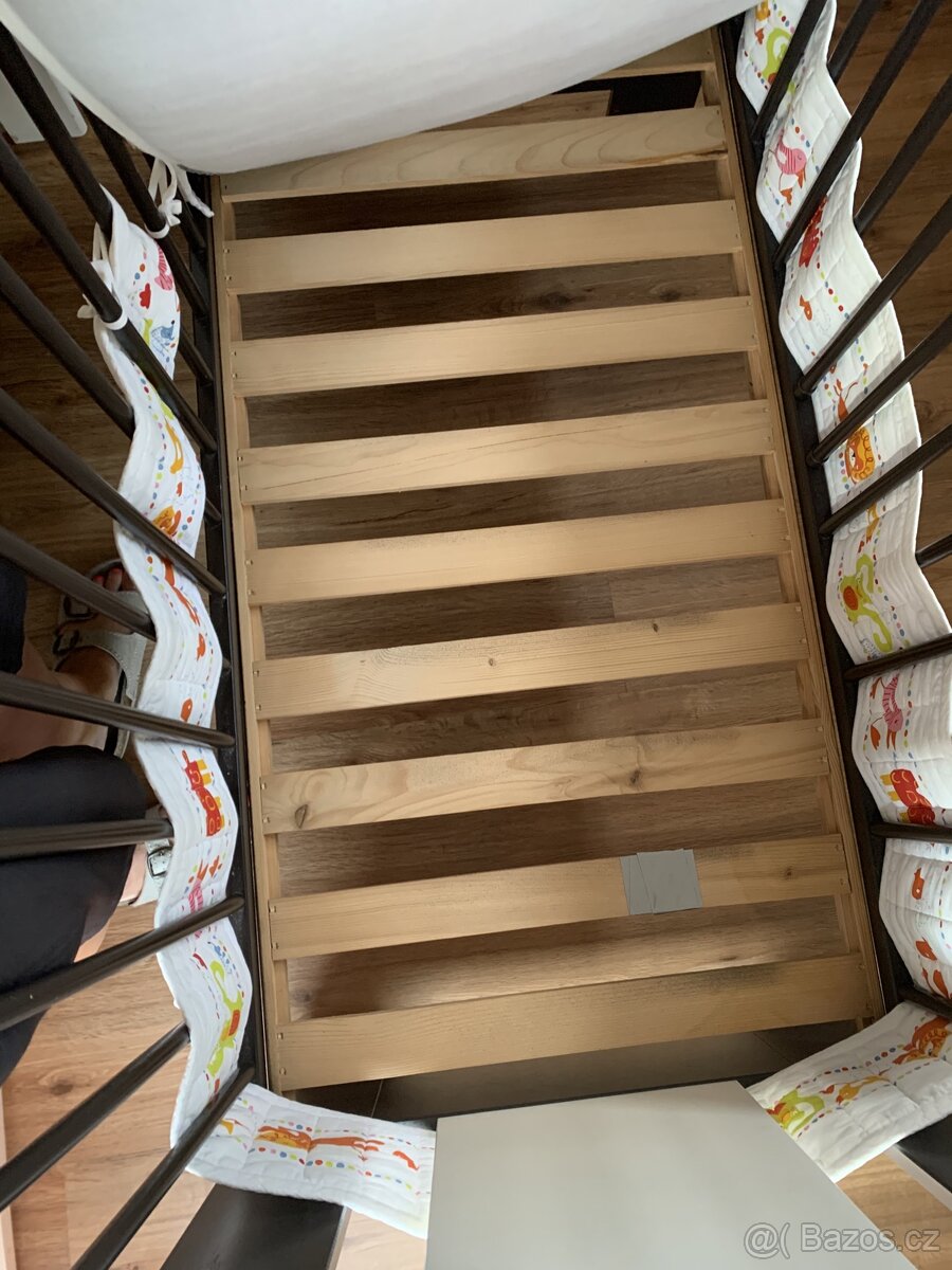 Dětská postýlka 120x60, včetně matrace - 6