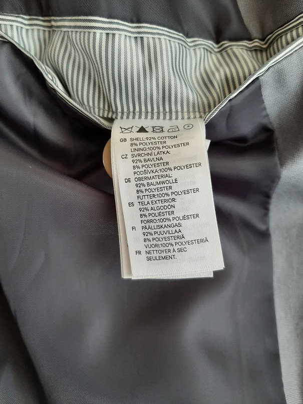 Světle šedý pánský oblek H&M vel. 48 - 6