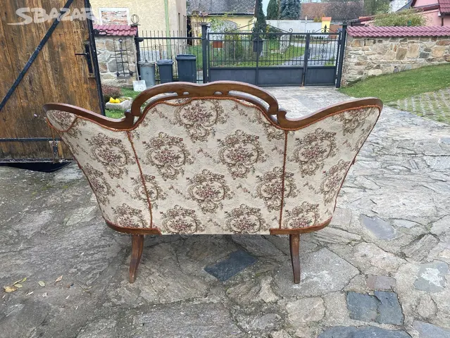 Starozitne zamcke sofa, gauc - 6