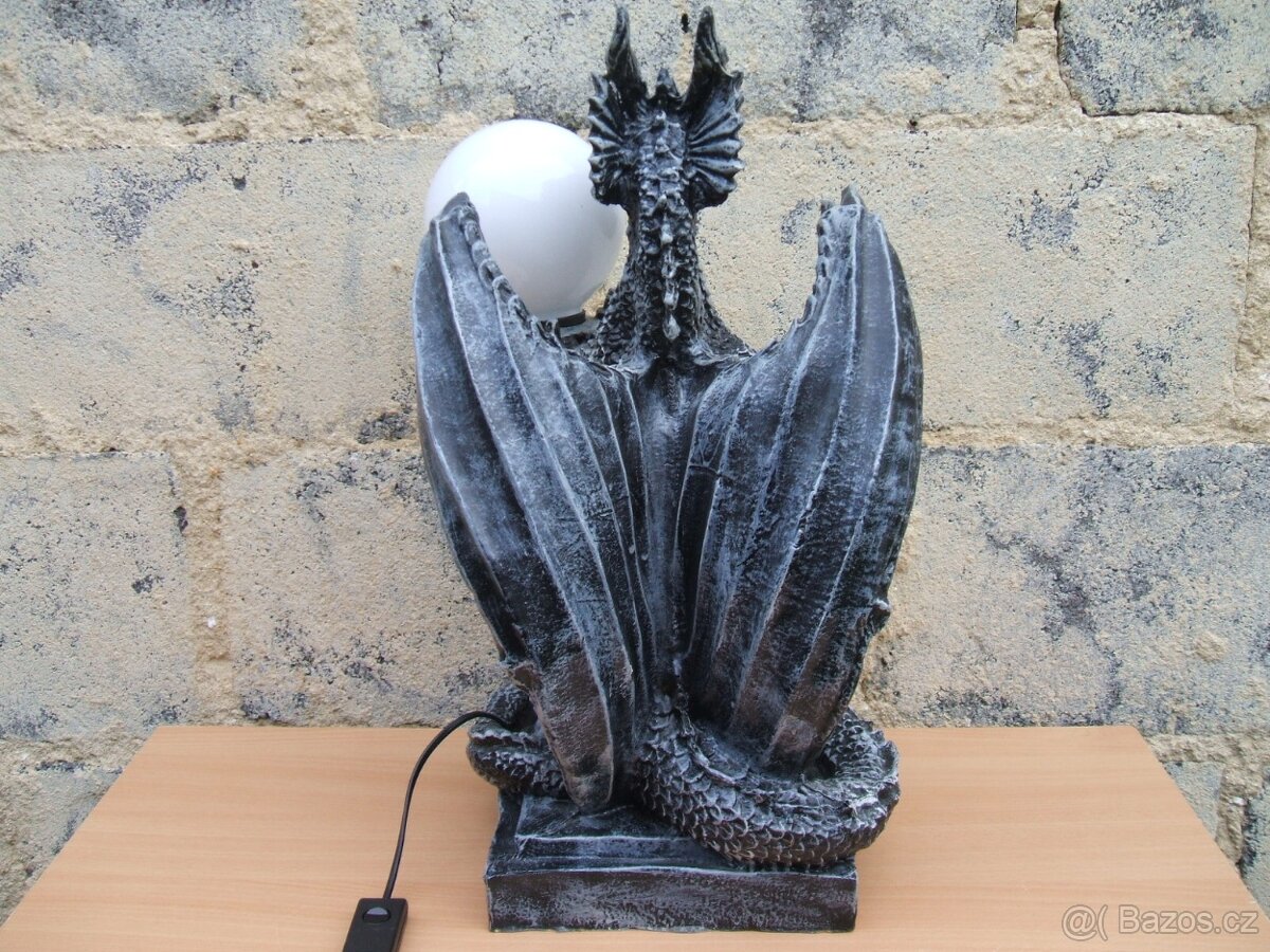 Velká dekorativní lampa-drak - 6