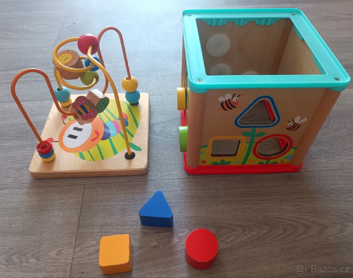 Interaktivní hračky, minie, dřevěné - 6