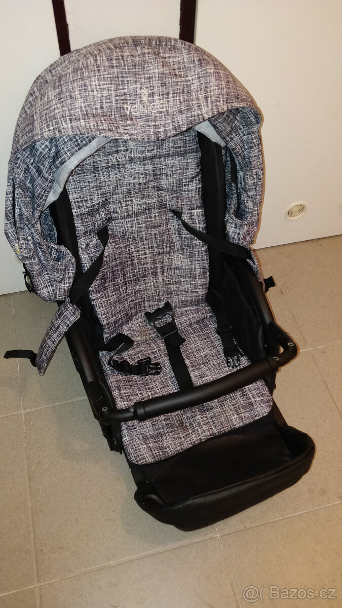 Kombinovaný kočárek venicci shadow denim grey - 6