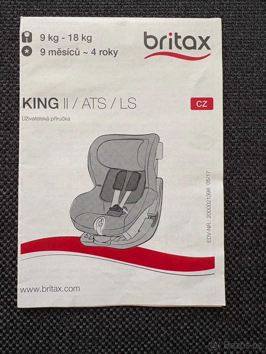 Autosedačka Britax Römer King II 9-18 kg - 6