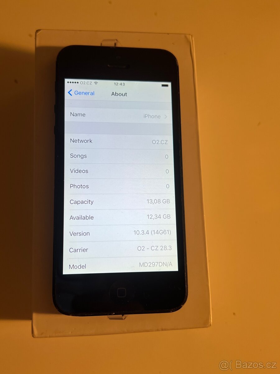 iPhone 5 16gb Černy v dobrem stavu - 6