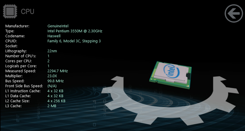 Intel Pentium 3550M - 6