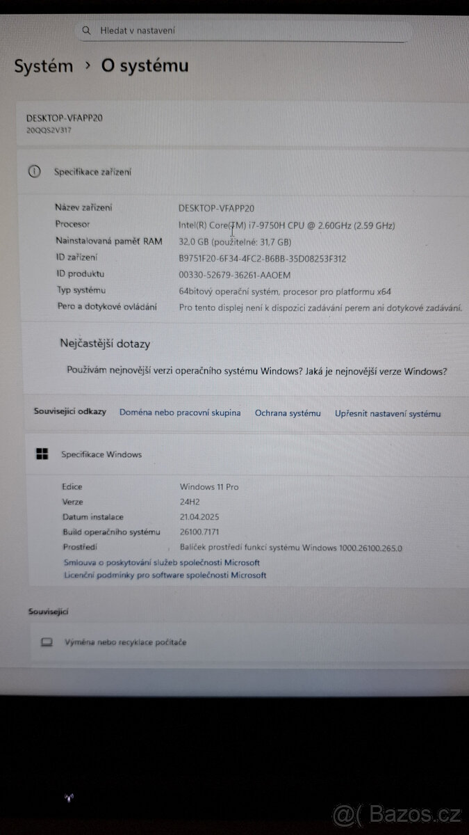 Lenovo P53, i7-9750H, 32GB, Quadro T2000, W11Pro,MS Off.2024 - 6