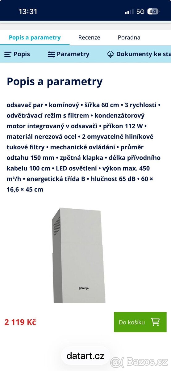 Digestoř Gorenje - 6