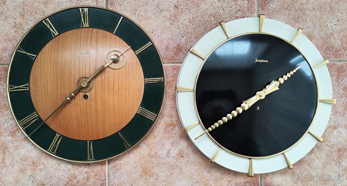 zajímavé 4ks retro kuchyňských hodin z 50 let - 6