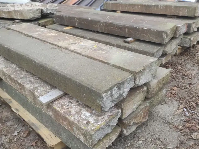 Starý žulový schod, žulové schody, kamenné schody - 6