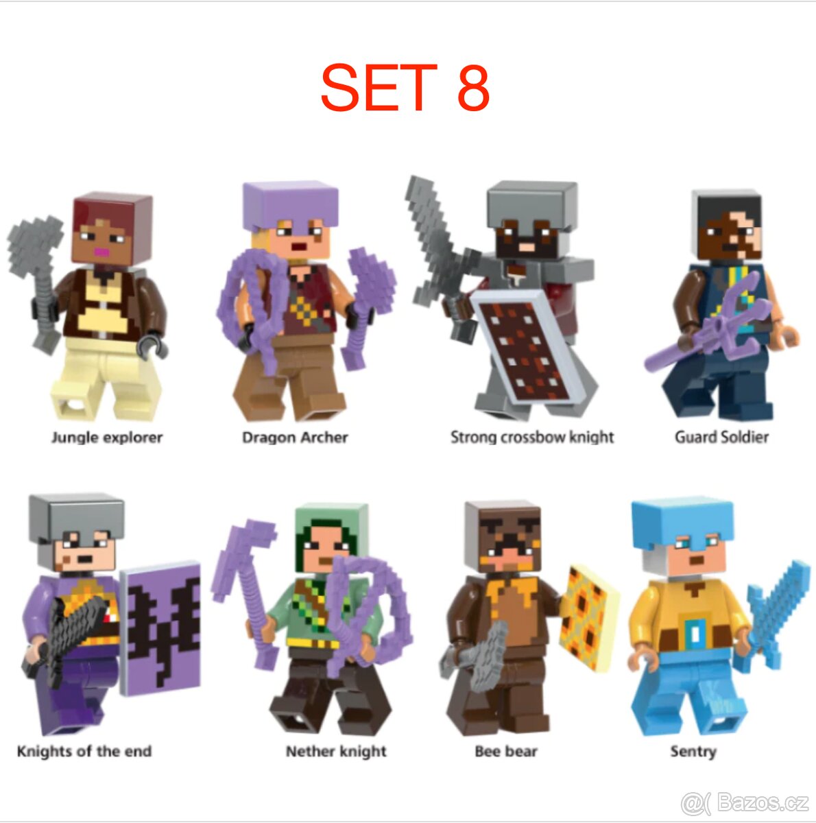 Rôzne figúrky Minecraft - typ lego - nové - 6