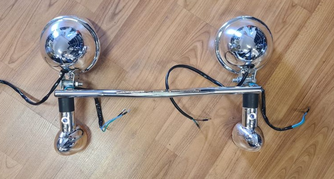 LED světelná rampa + blinkry, Chooper, Caffe Racer - 6