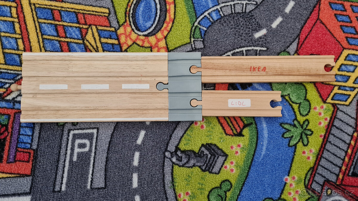 Vláčkodráha Brio Ikea Lidl kolej, silnice - 6