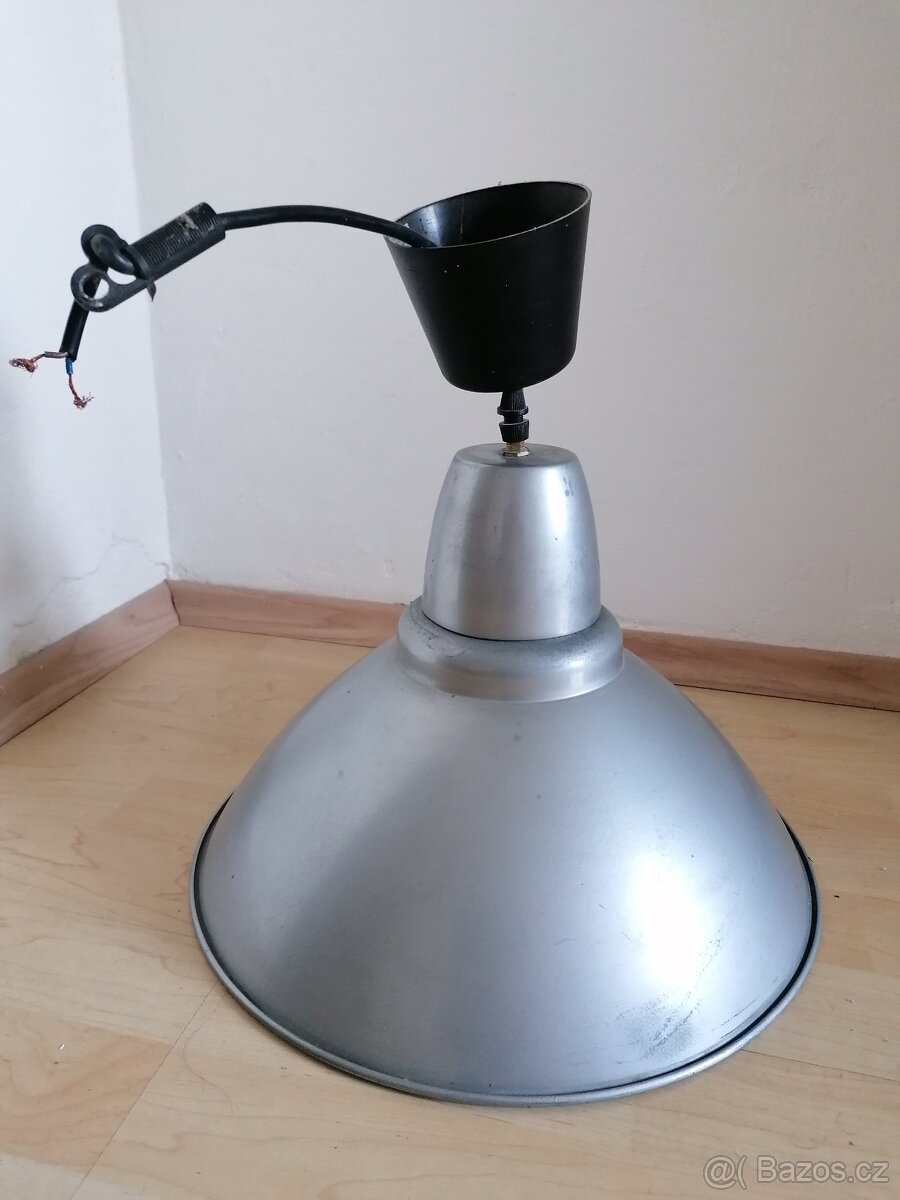 Vintage kovový lustr - 6