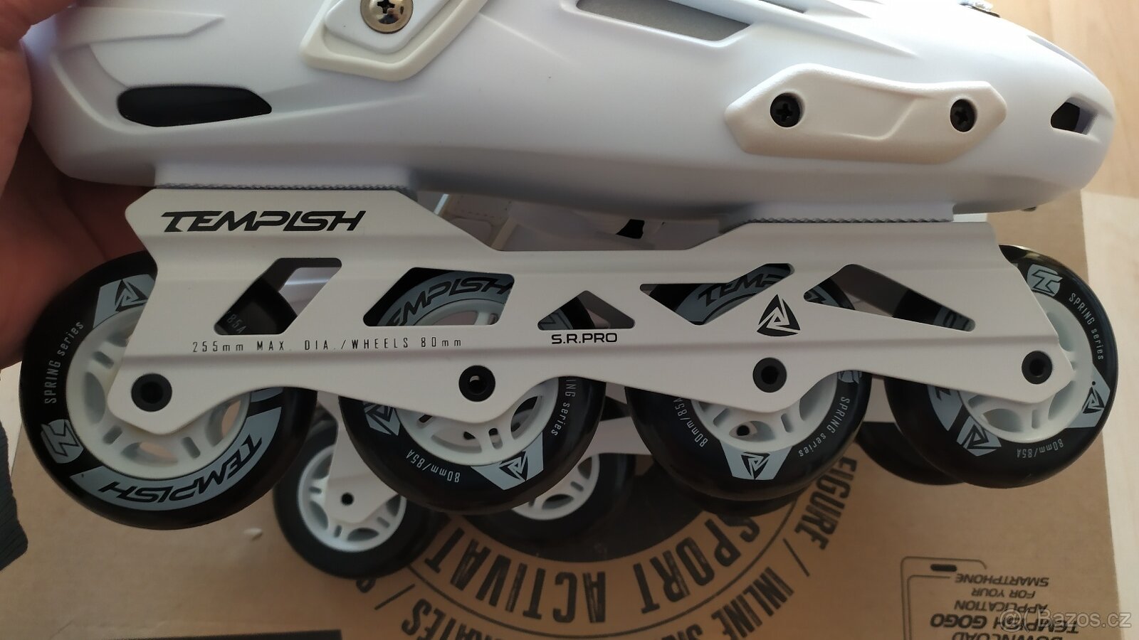 Kolečkové brusle Tempish S.R.PRO bílé vel.45 NOVÉ - 6