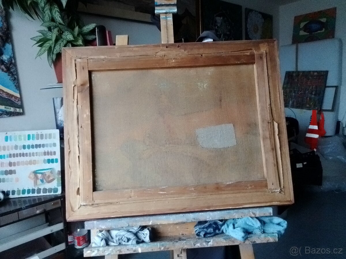 Chlapec ve Žních. Neznámý autor. Olej/plátno-rám. - 6