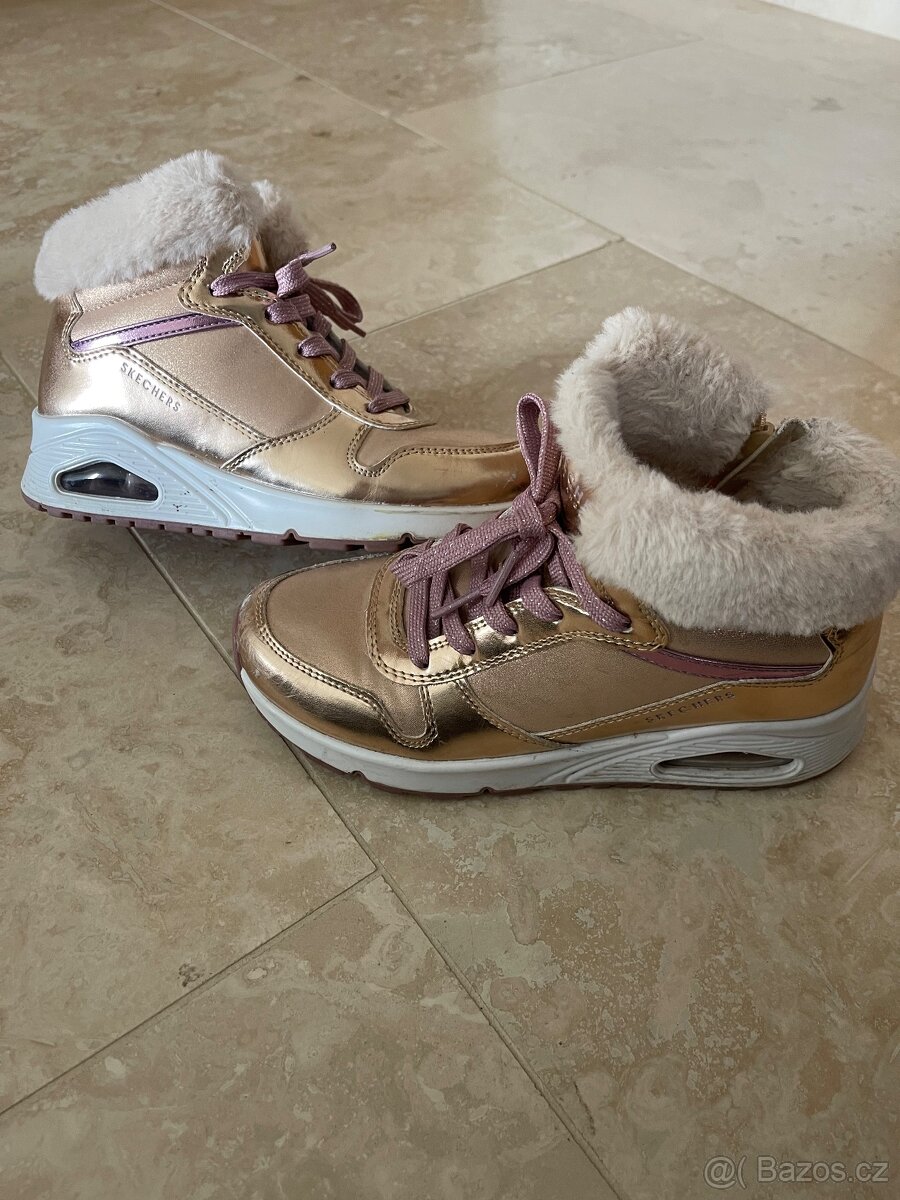 Dívčí zimní obuv Skechers velikost 34 - 6