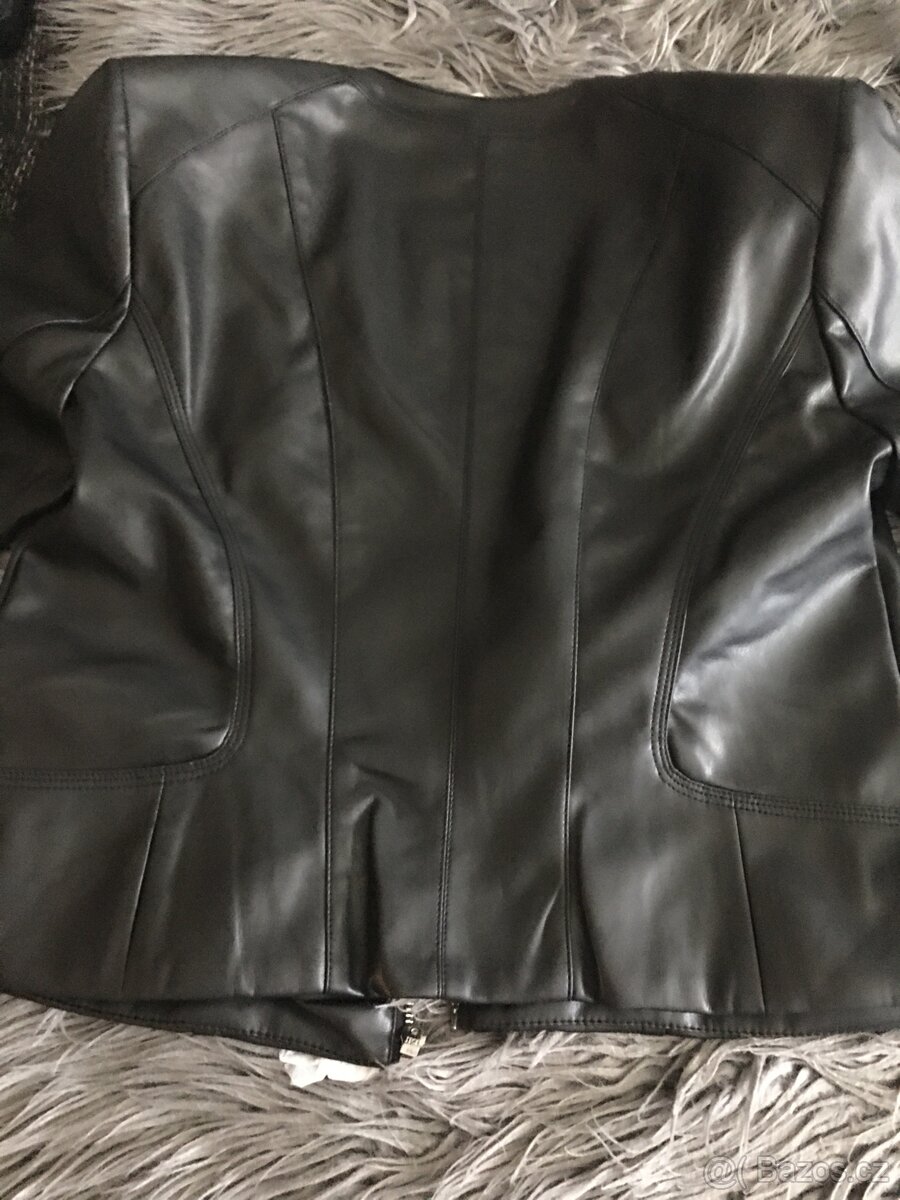 Koženková bunda zn.Orsay vel.L(40) - 6
