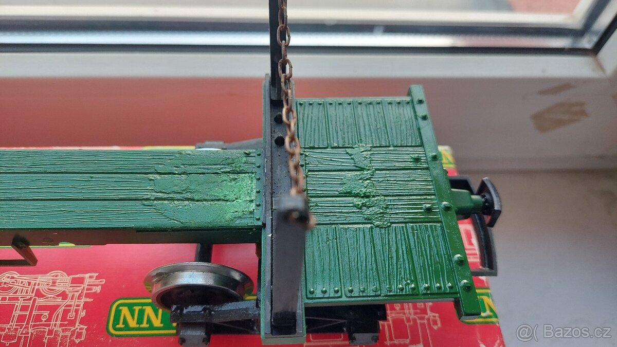 LGB 4066 - 4nápr. vůz na přepravu kmenů, trámů vč.obalu - 6